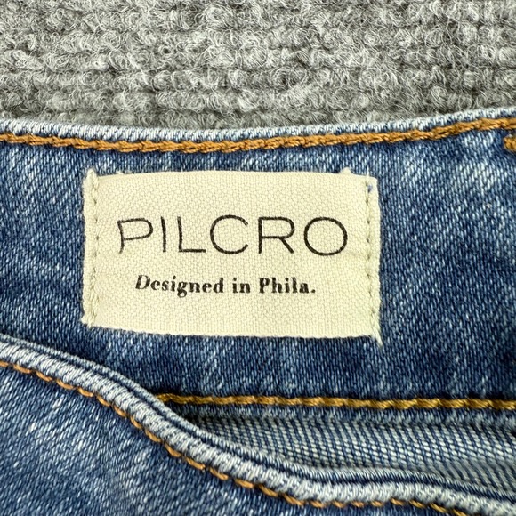 Pilcro Jeans Women 28 (27x26) The Skipper Side Zip High Rise Crop Wide Leg Phila - Picture 3 of 16